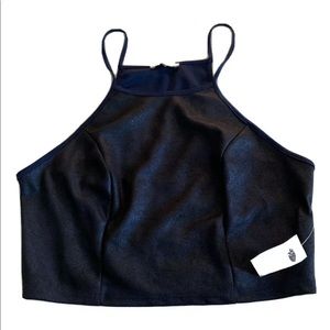 Charlotte Russe Women's Code Ember Halter Crop Top SZ Large